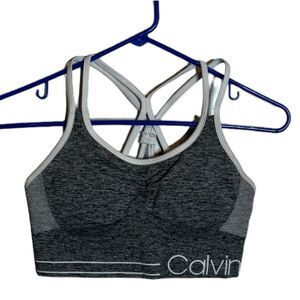 Calvin Klein Performance Gray Sports Bra size Medium